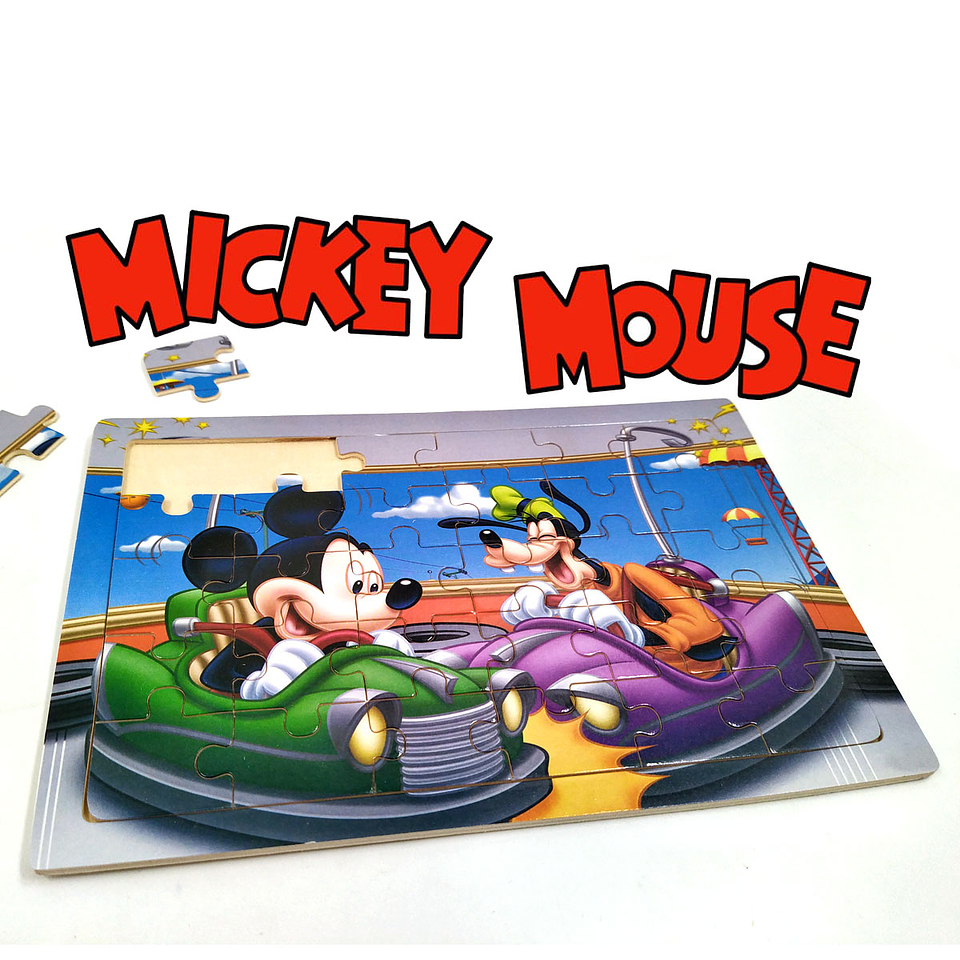 Rompecabezas MDF SET X5 Personajes Juguete Infantil Niños 6