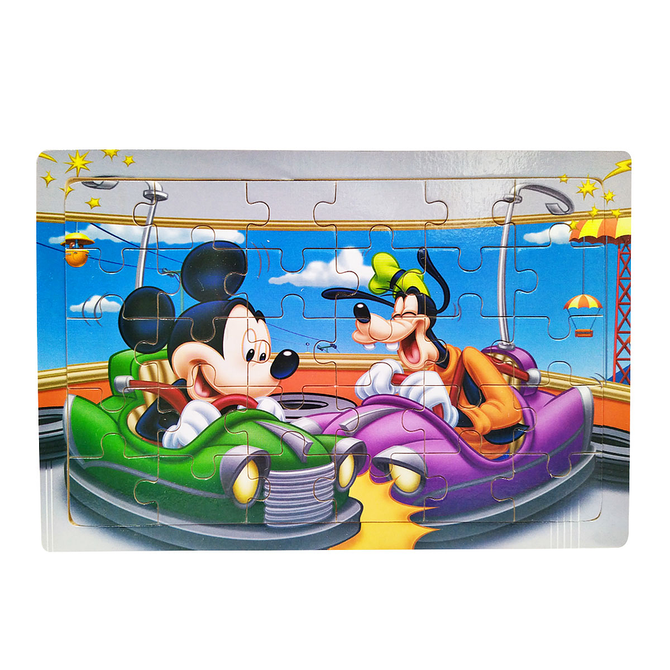 Rompecabezas MDF SET X5 Personajes Juguete Infantil Niños 11