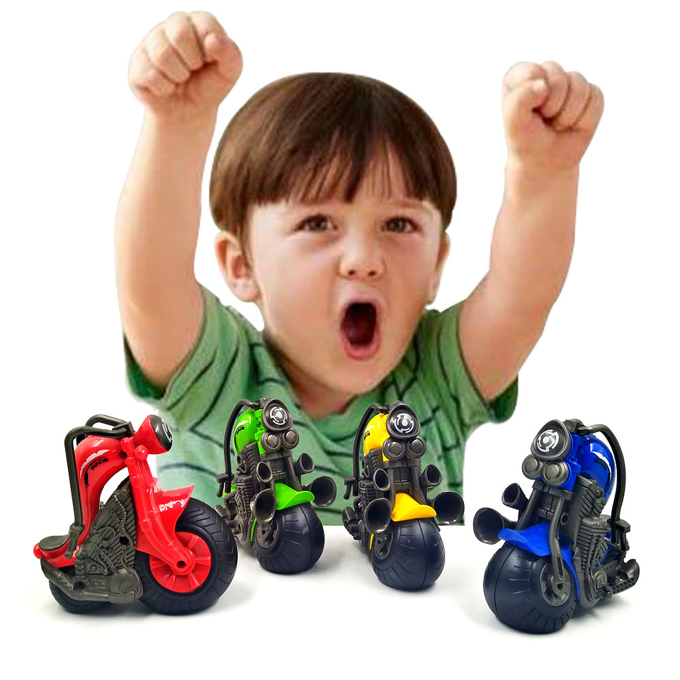 Moto Llantona Fricción Juguete Infantil Colores Bebes   1