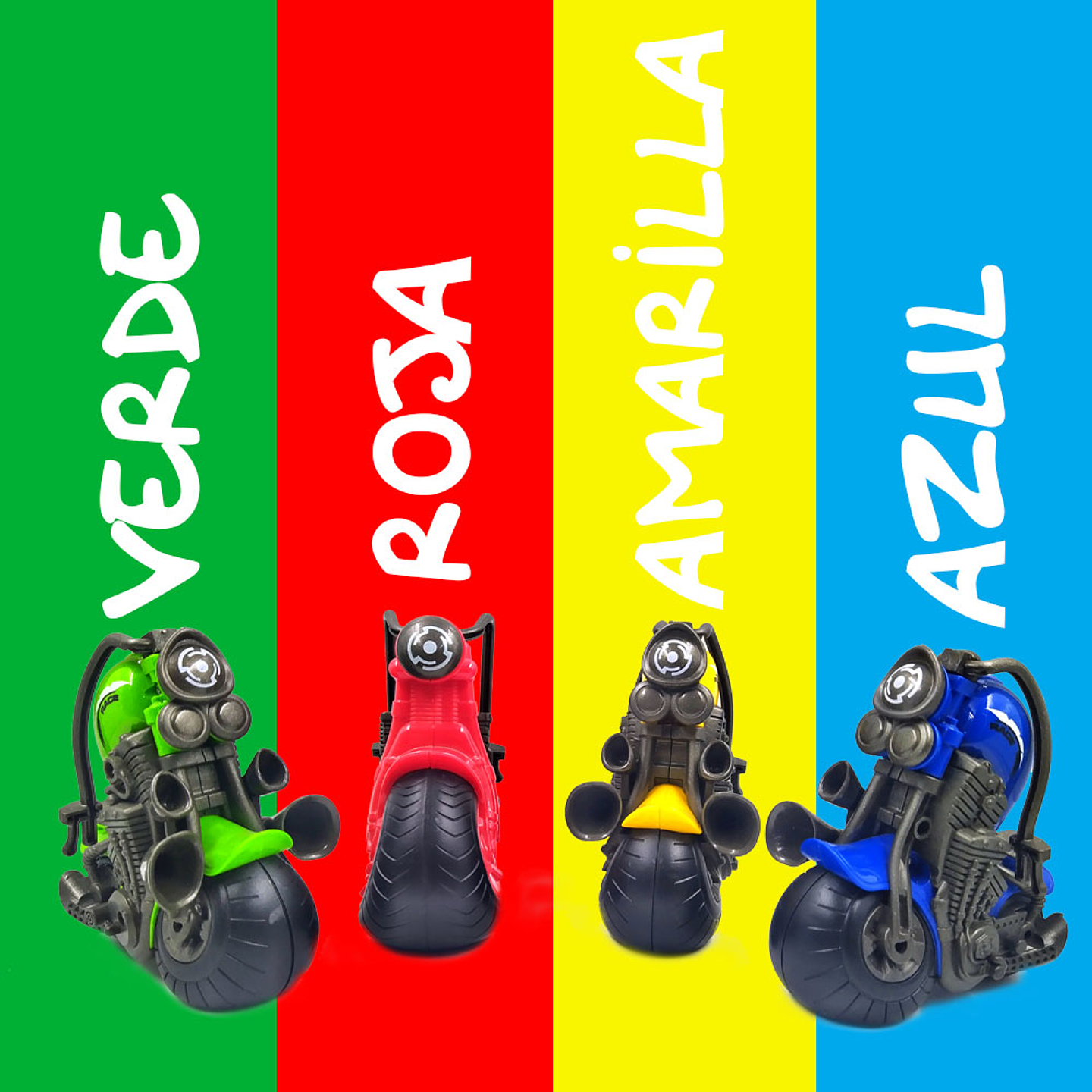 Moto Llantona Fricción Juguete Infantil Colores Bebes   2