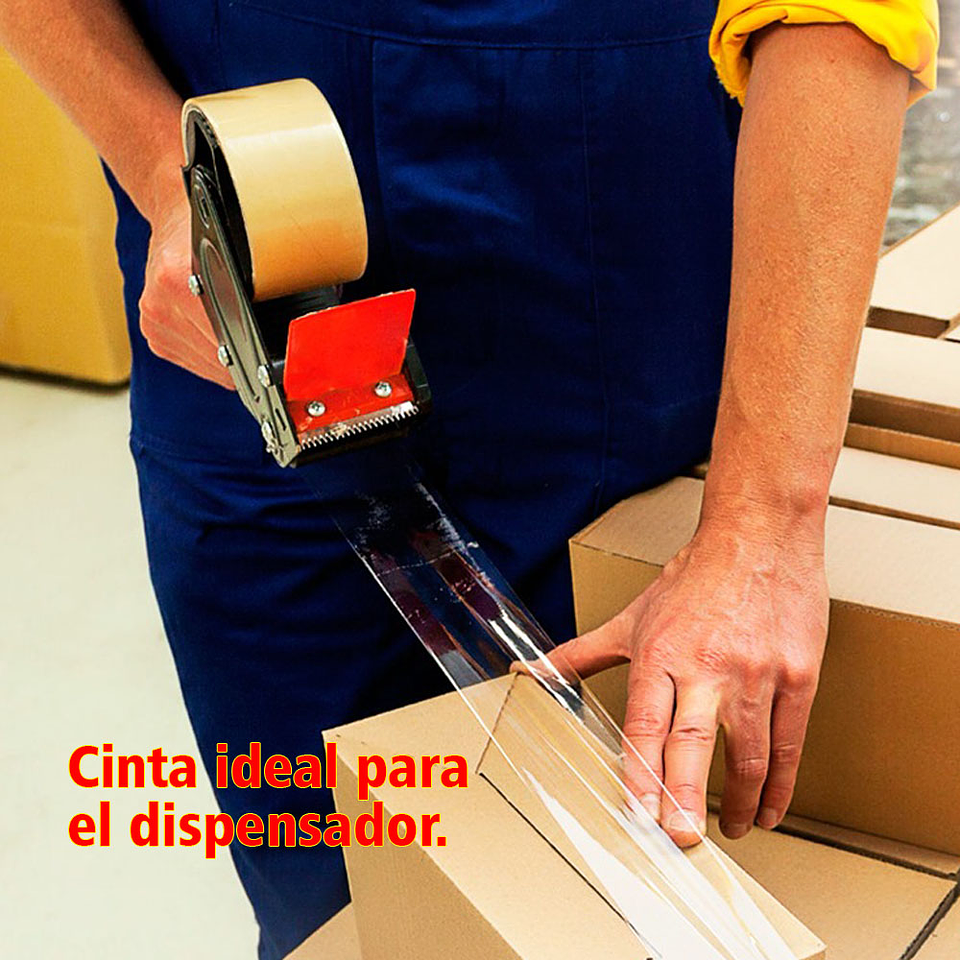 Cinta Adhesiva Rioto 200 Metros Transparente Embalar 4