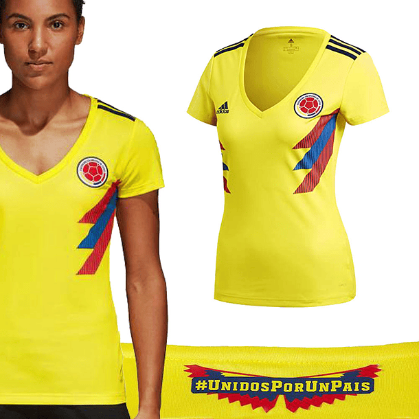 Camiseta Oficial Selección Colombia Mundial Rusia 2018 Re...