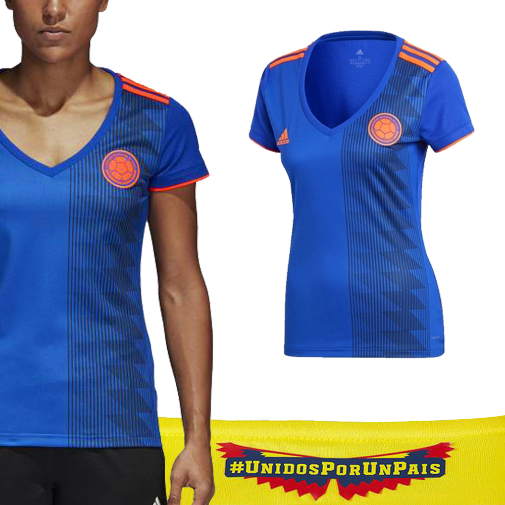 Camiseta Azul Selección Colombia Mundial Rusia 2018 Repli...