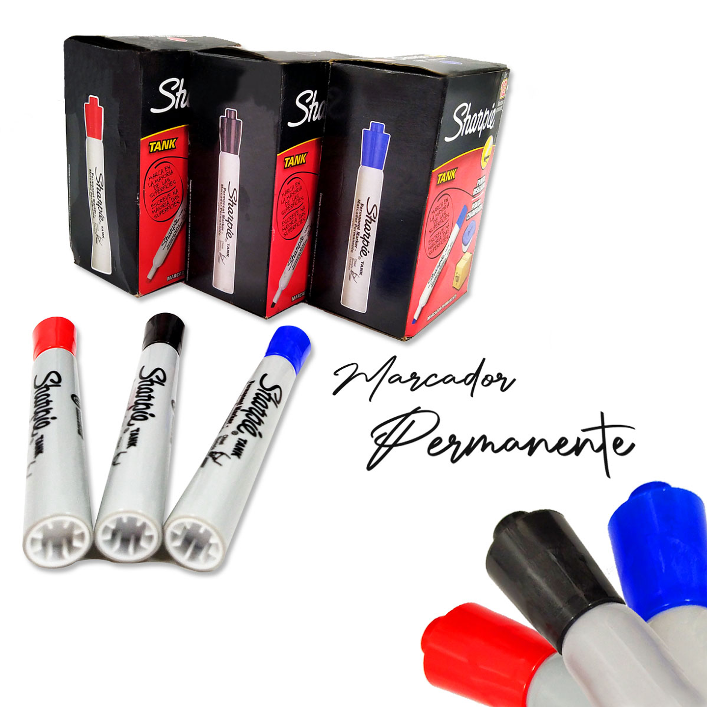 Marcador Permanente Sharpie Set x12 Papelería Oficina Escolar Arte  1