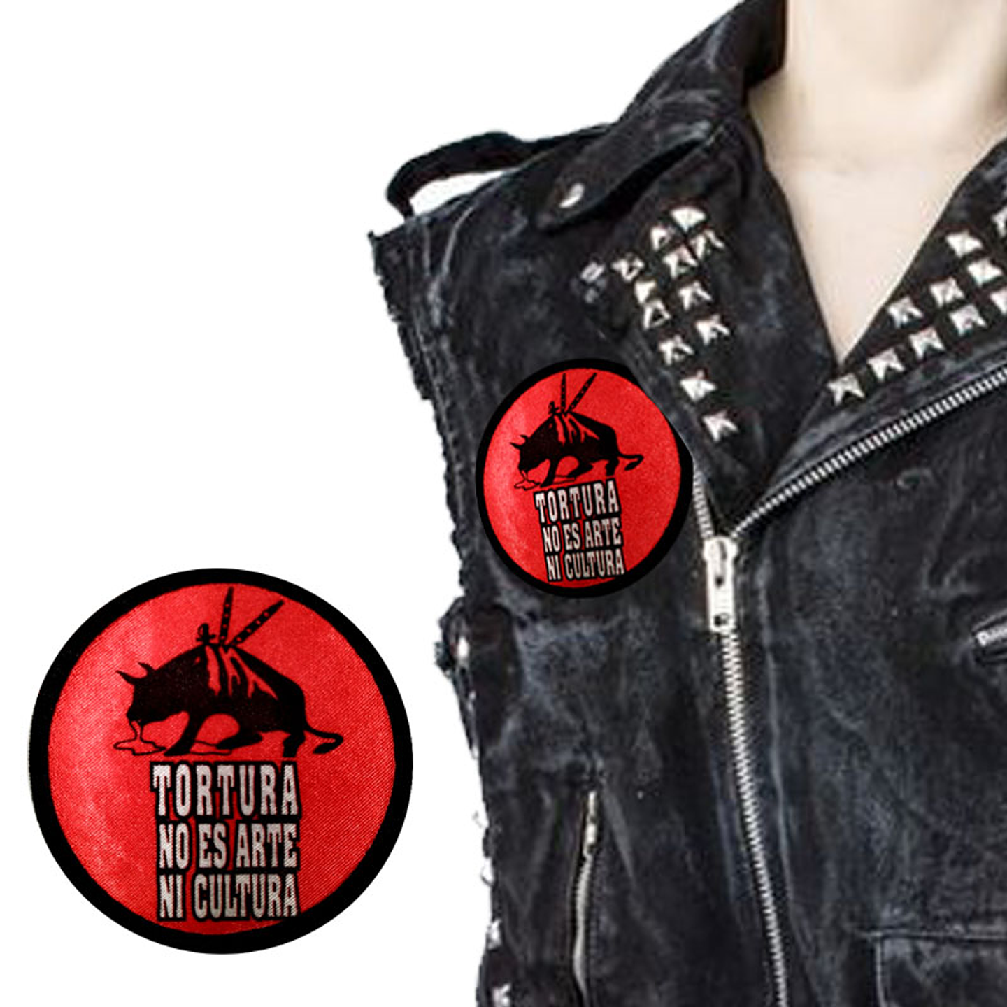 Parches Antitaurina Bordado 8cm Accesorio Calcomania 1