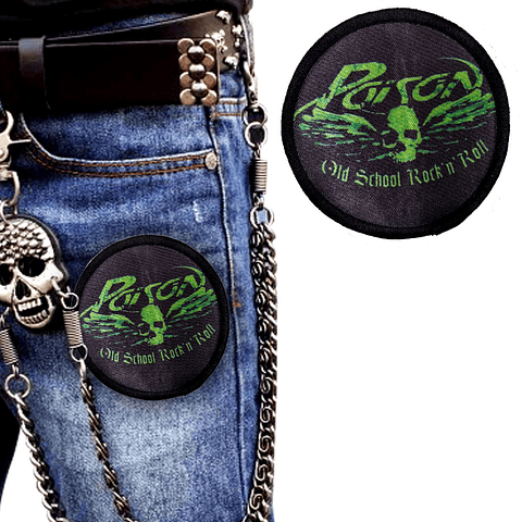 Parches Poison Rock Bordado 8cm Accesorio Prendas