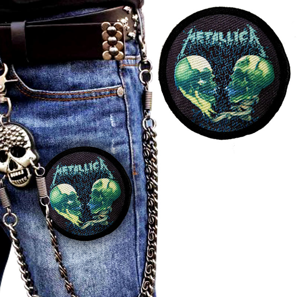 Parche Metallica Rock Bordado 8cm Accesorio Calcomanias 1