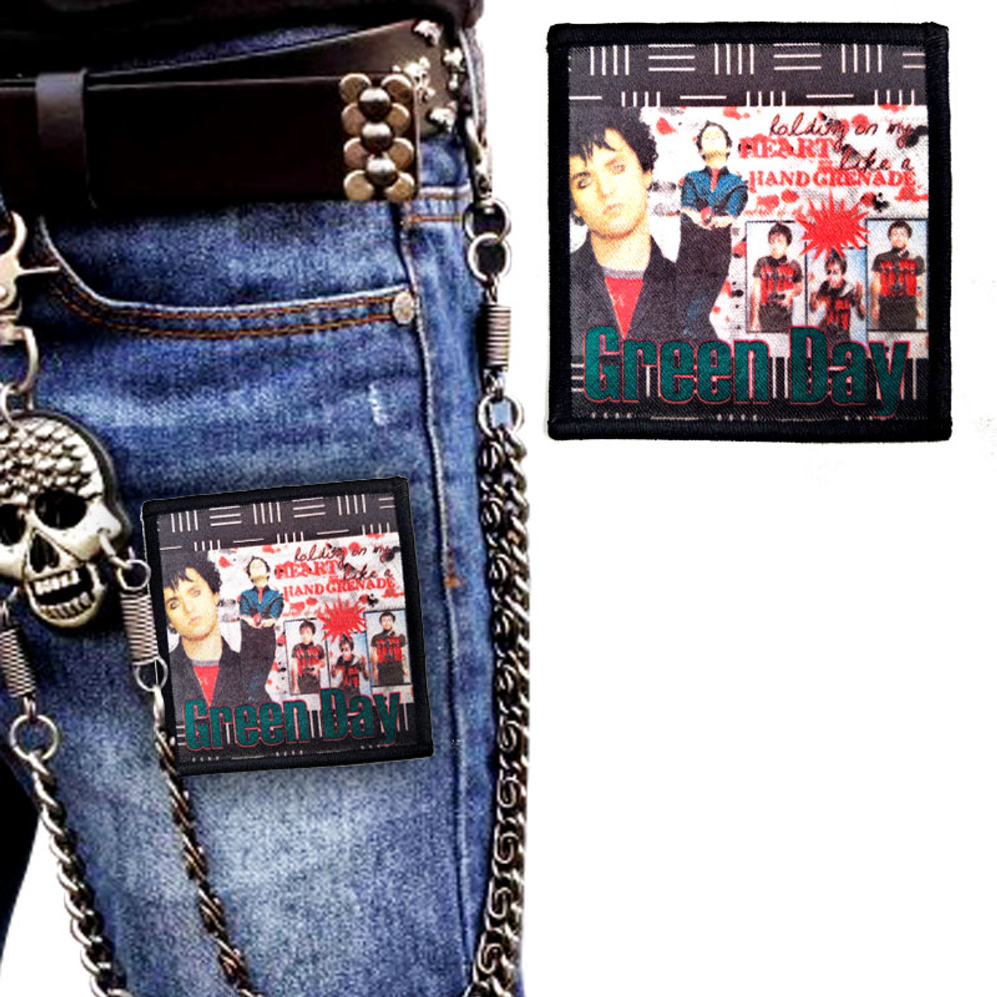 Parche Green Day Rock Bordado 8cm Accesorio Prendas 1