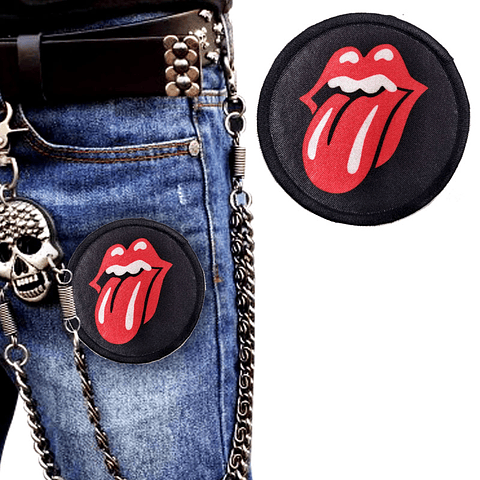 Parches Rolling Stones Bordado 8cm Accesorio Prendas