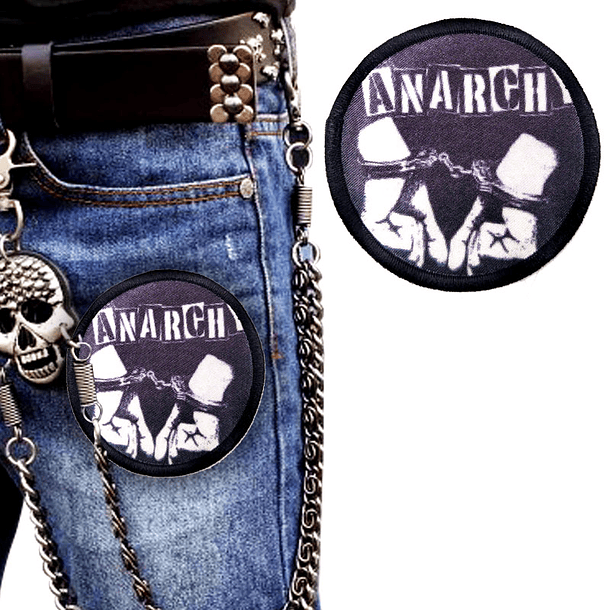 Parches Anarchy Bordado 8cm Accesorio Prendas 