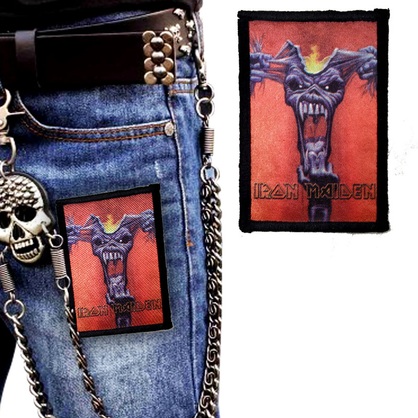 Parches Iron Maiden Bordado 8cm Accesorio Prendas 1