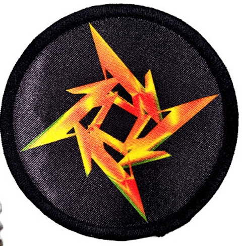 Parches Metallica Bordado 8cm Accesorio Prendas