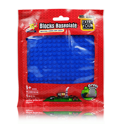 Placa Base Azul 16x16 Blocks Juguete Niños Armables Starmerry