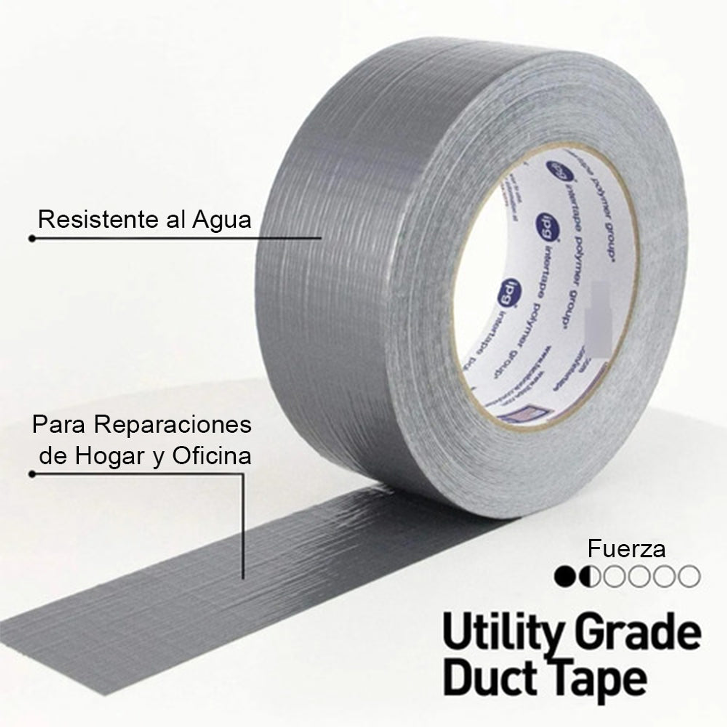 CINTA ADHESIVA DE GRADO RESISTENTE IPG PLATEADA 2