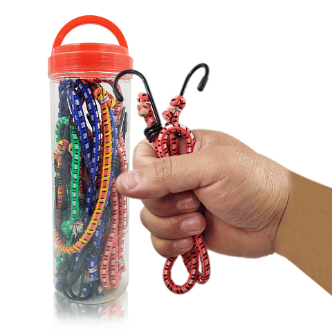 TENDEDERO CUERDAS ELÁSTICAS POLIETILENO AMARRE PULPO