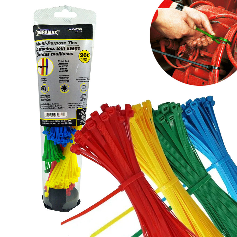 ABRAZADERAS PLÁSTICAS AMARRADERAS FERRETERIA 3