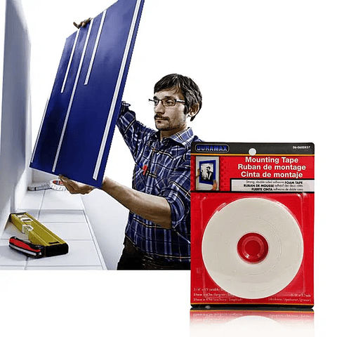 CINTA ADHESIVA DOBLE CARA PARA MONTAJE HOGAR OFICINA DURAMAX