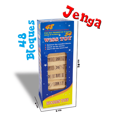 JENGA JUGUETE DIDACTICO JUEGOS DE MESA JUGUETERIA