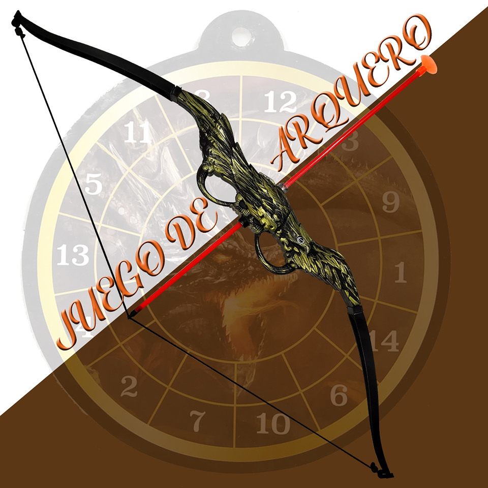 ARCO FLECHAS JUGUETES ARQUERO JUGUETERIA DISFRAZ 2
