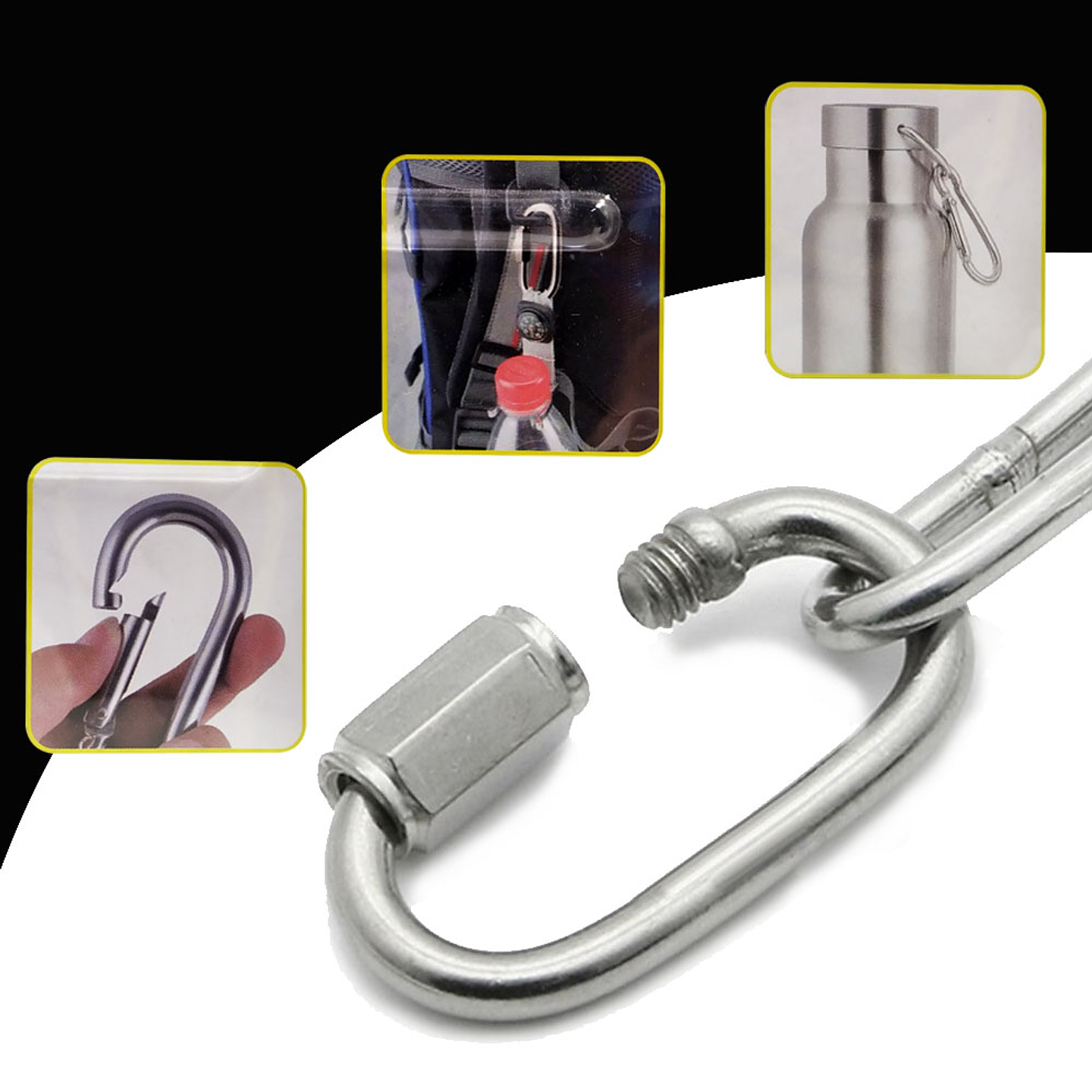 LLAVEROS ALPINISTAS MOSQUETONES ACCESORIOS ESLABONES  4