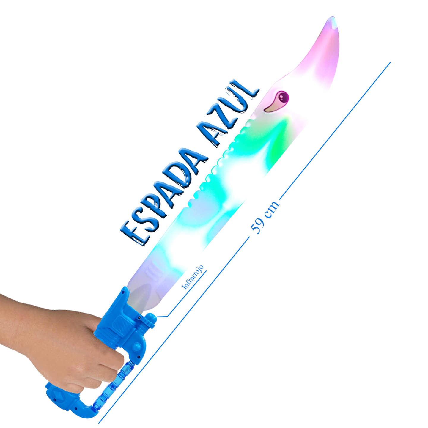 Espada Infantil luces y sonidos con Laser  4