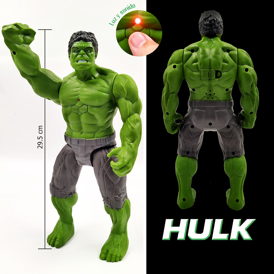 HULK FIGURA JUGUETES AVENGERS MUÑECOS JUGUETERIA 3