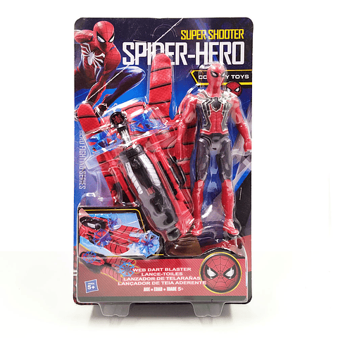 SPIDERMAN KIT JUGUETES GUANTE LANZADOR JUGUETERÍA NIÑOS