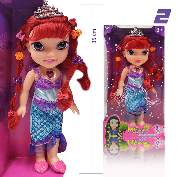 MUÑECAS PRINCESAS JUGUETES LUCES SONIDO