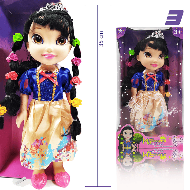 MUÑECAS PRINCESAS JUGUETES LUCES SONIDO