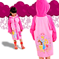 PRINCESAS CARPAS IMPERMEABLES LLUVIA ROPA INVIERNO JUGUETERIA NIÑAS - Miniatura 1