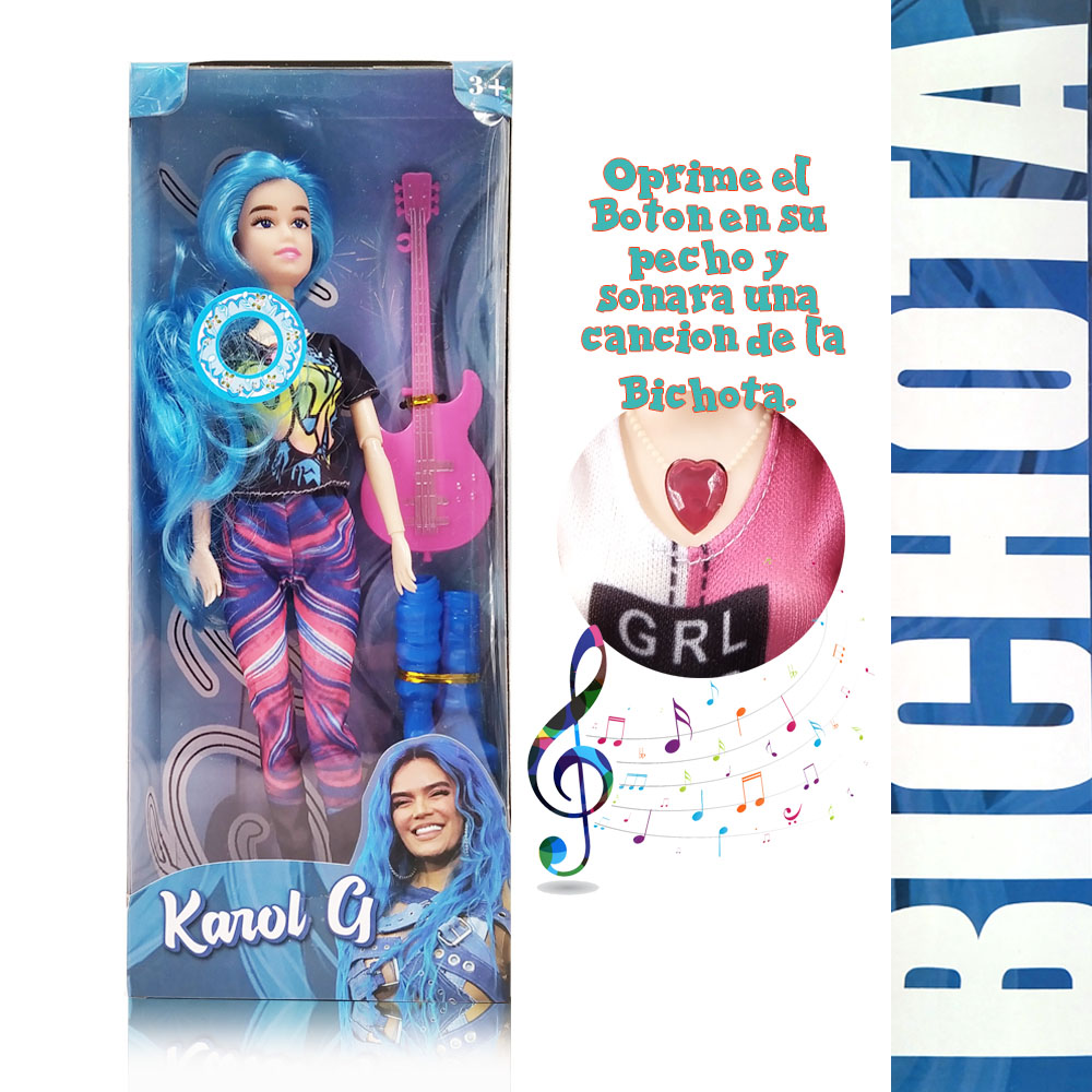 MUÑECAS KAROL G JUGUETES FIGURA BICHOTA JUGUETERÍA 5