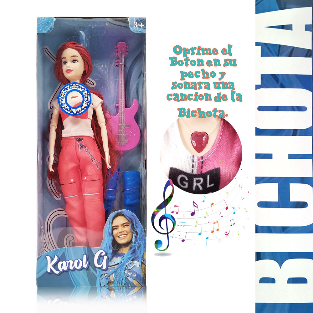 MUÑECAS KAROL G JUGUETES FIGURA BICHOTA JUGUETERÍA 6