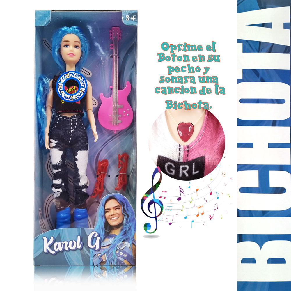 MUÑECAS KAROL G JUGUETES FIGURA BICHOTA JUGUETERÍA 7