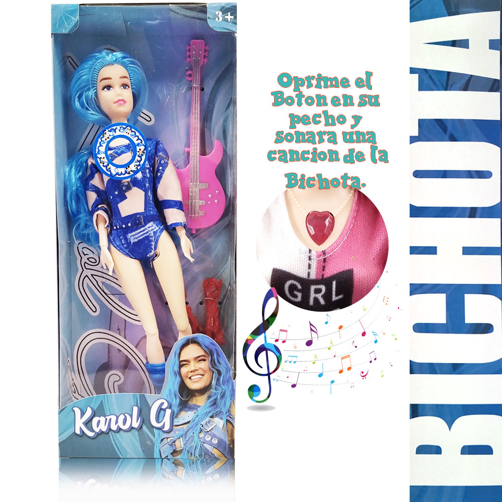 MUÑECAS KAROL G JUGUETES FIGURA BICHOTA JUGUETERÍA 8