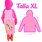 PRINCESAS CARPAS IMPERMEABLES LLUVIA ROPA INVIERNO JUGUETERIA NIÑAS - Miniatura 4
