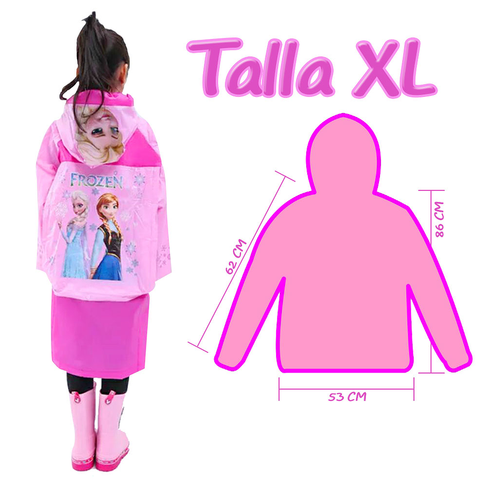 FROZEN CARPAS IMPERMEABLES LLUVIA ROPA INVIERNO JUGUETERIA NIÑAS 4