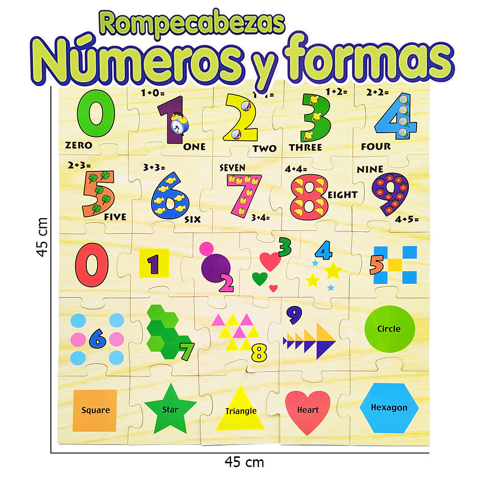 ROMPECABEZAS NUMEROS Y FORMAS JUGUETES DIDACTICOS JUGUETERIA INFANTIL 3