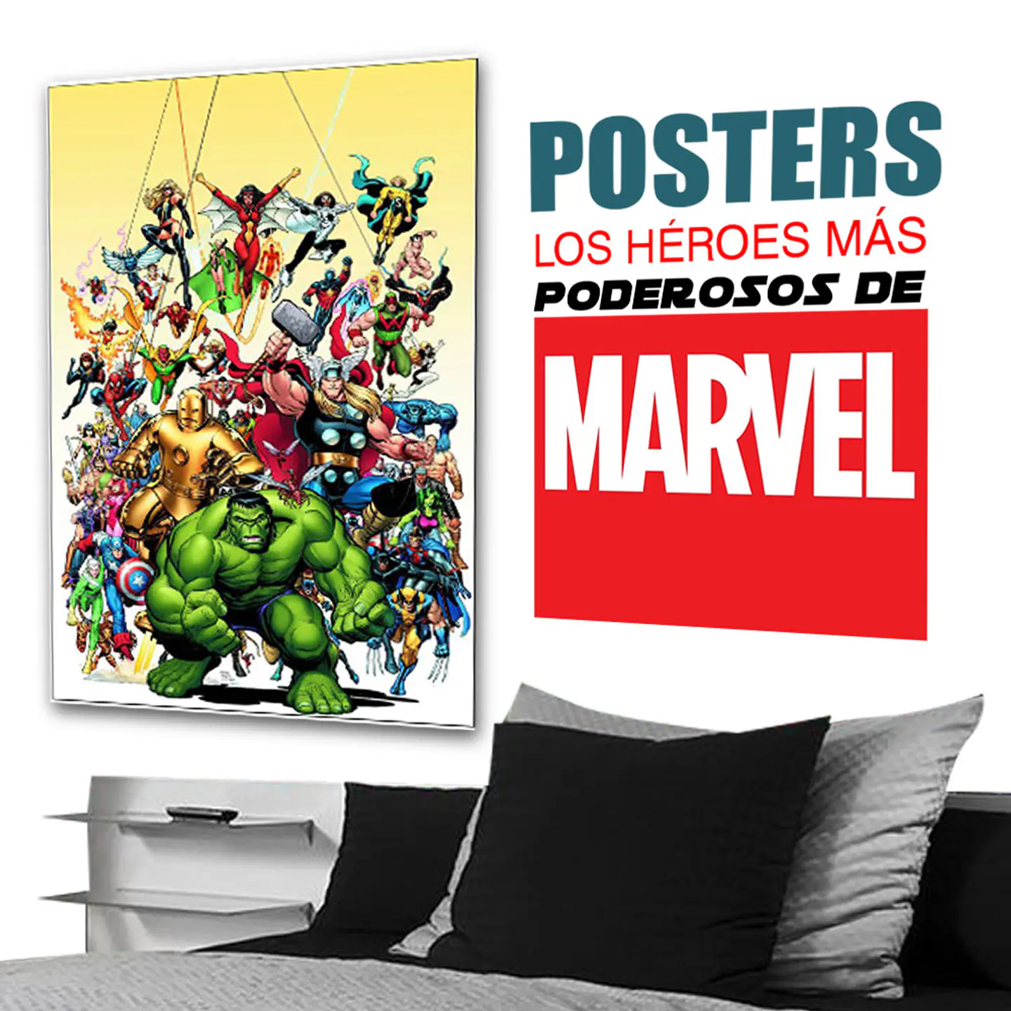 VENGADORES POSTERS HOGAR DECORACION AFICHE AVENGERS JUGUETES 2