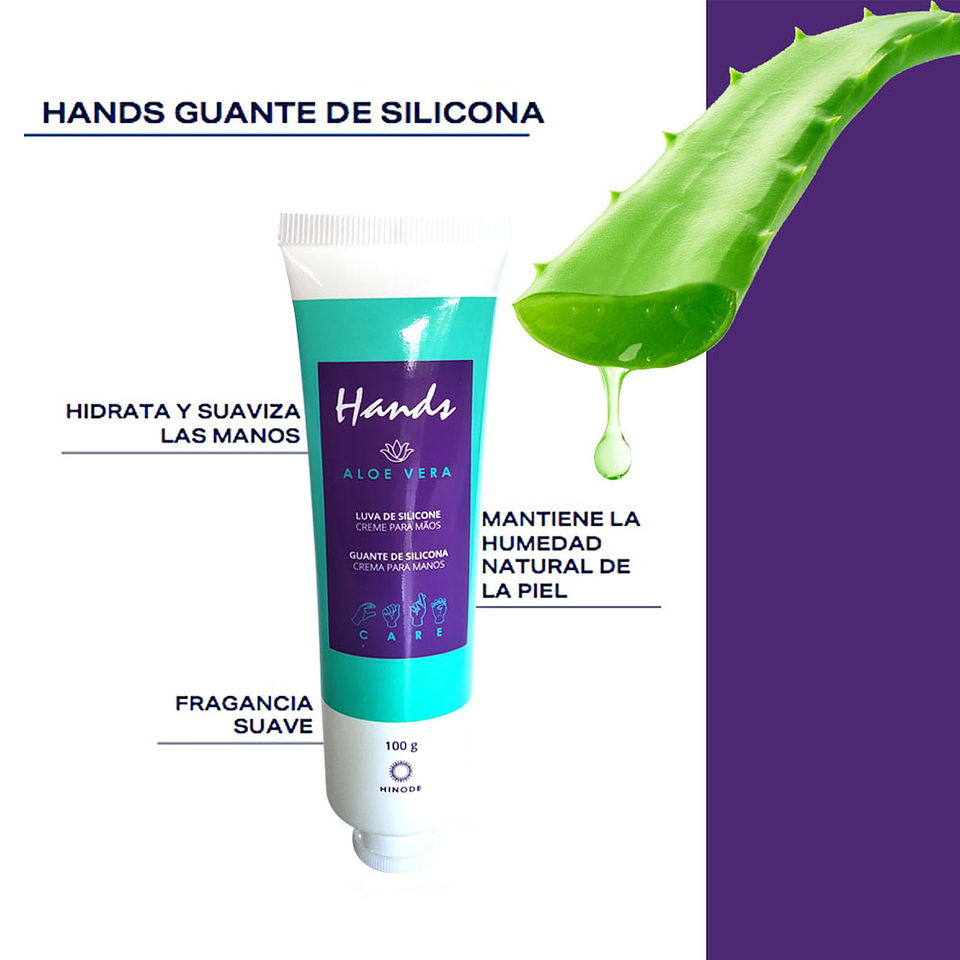 Hands Guante De Silicona Hinode HND Crema Hidratante Manos  3