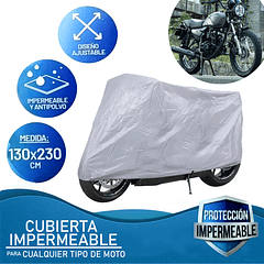 Cubierta Motocicleta Impermeable Protector Lluvia Motos  