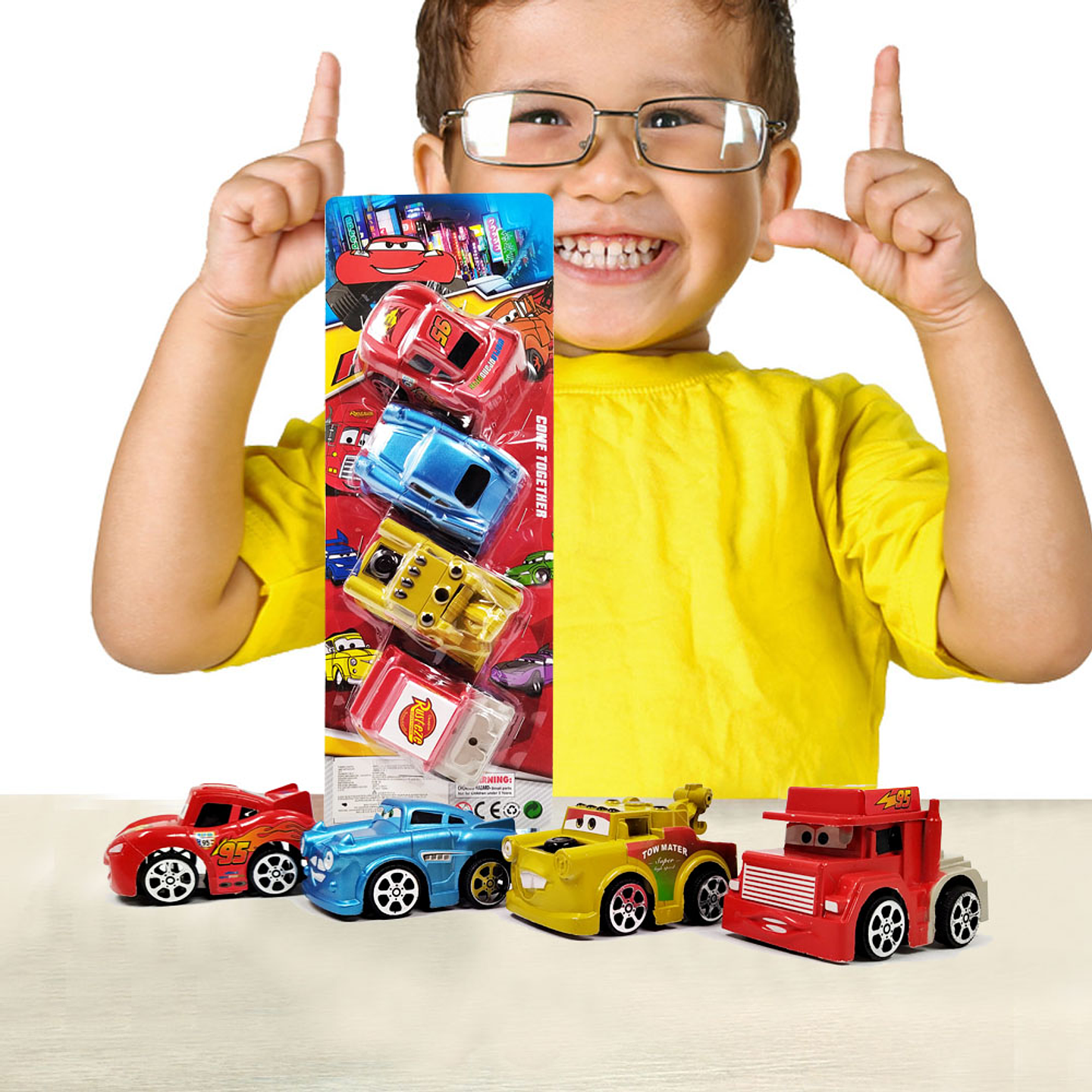 Cars Carros Juguetes Impulso Set X4 Niños Colección Juguetería 1