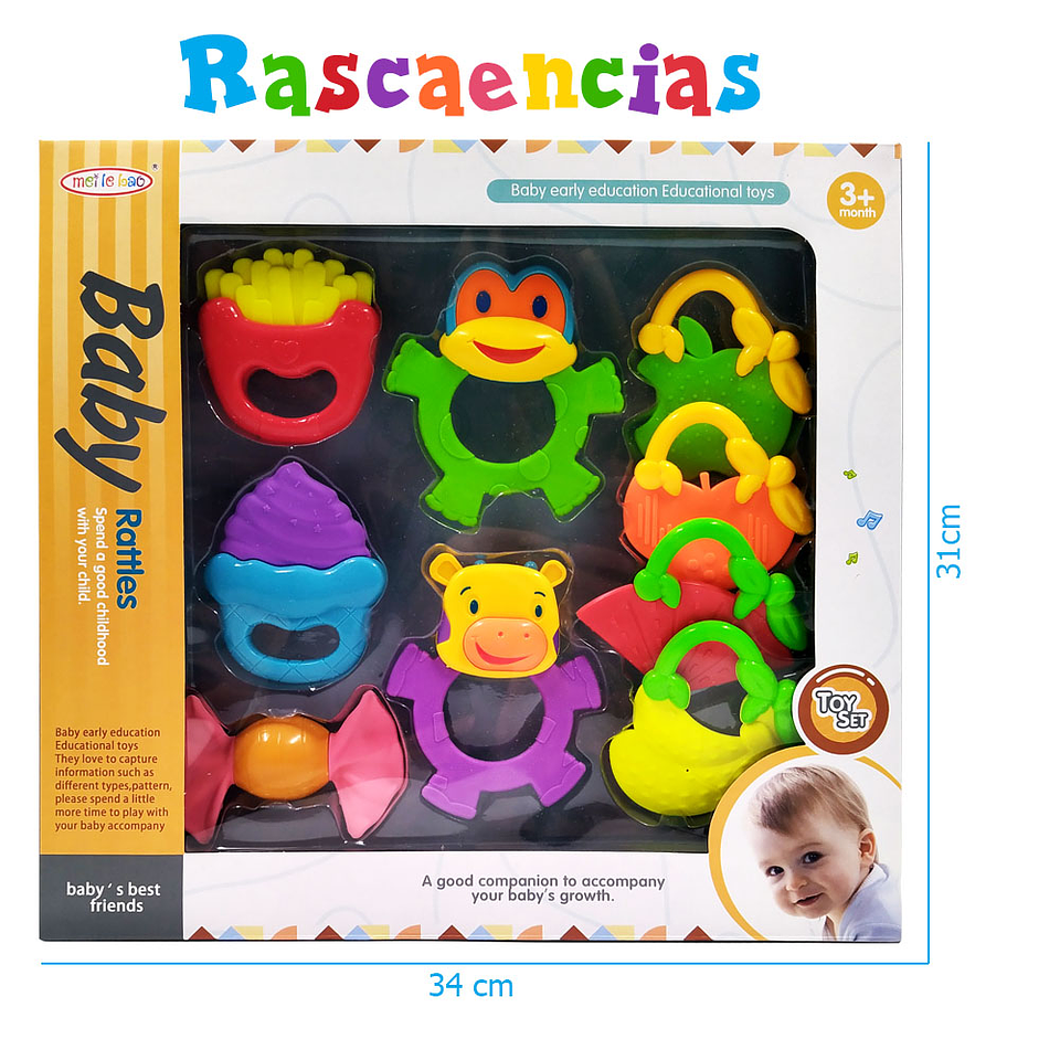 Rasca Encías Juguetes Bebes Mordedor Juguetería Infantil 3