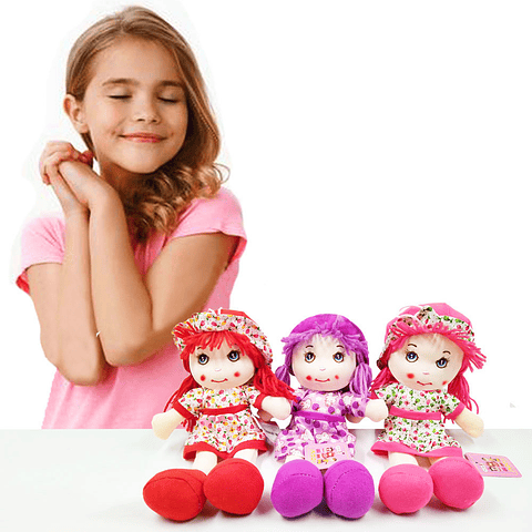 MUÑECAS DE TRAPO JUGUETES NIÑAS PELUCHE JUGUETERIA