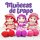 MUÑECAS DE TRAPO JUGUETES NIÑAS PELUCHE JUGUETERIA - Miniatura 5