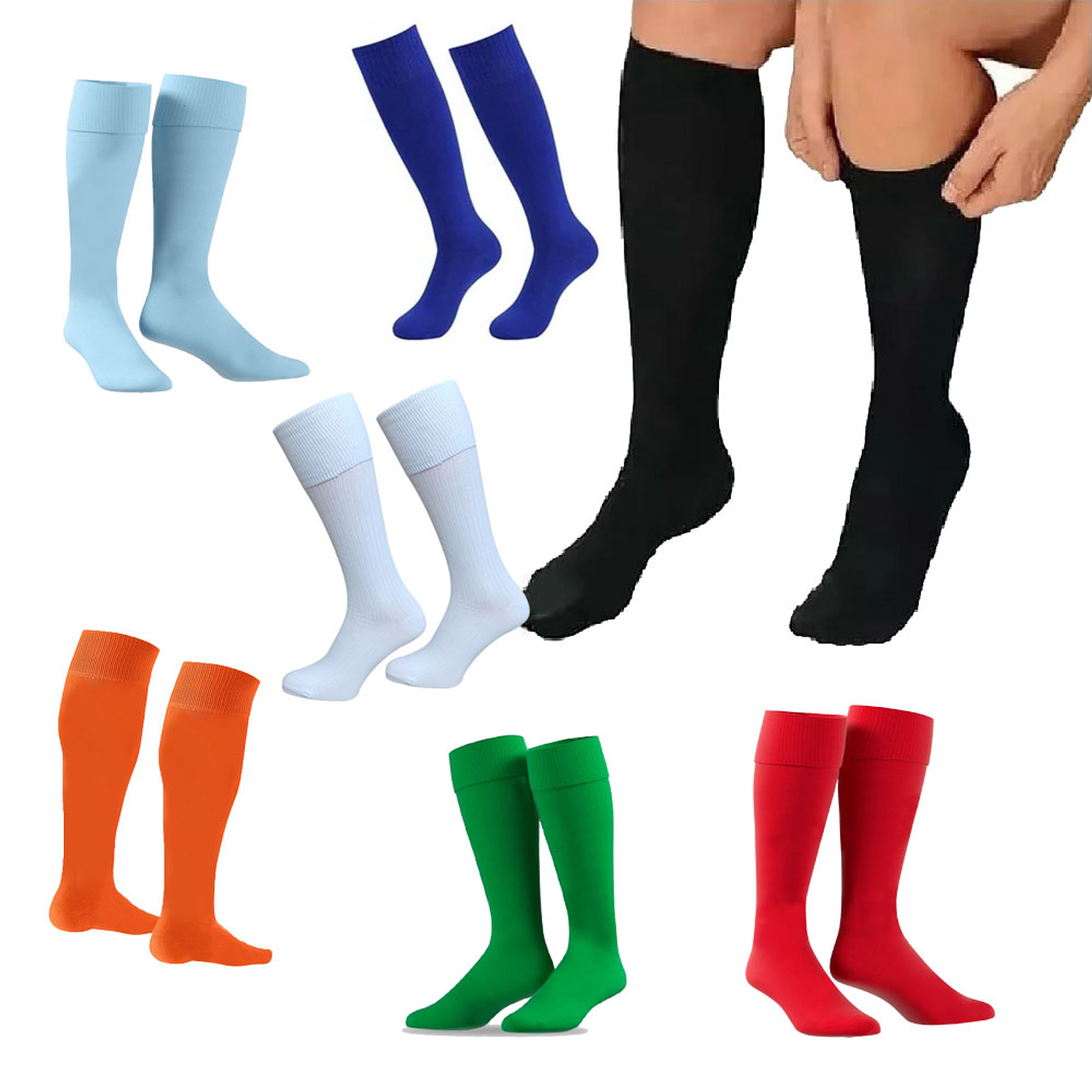 Medias Deportivas Talla 6-8 Niños Unisex Fútbol 1