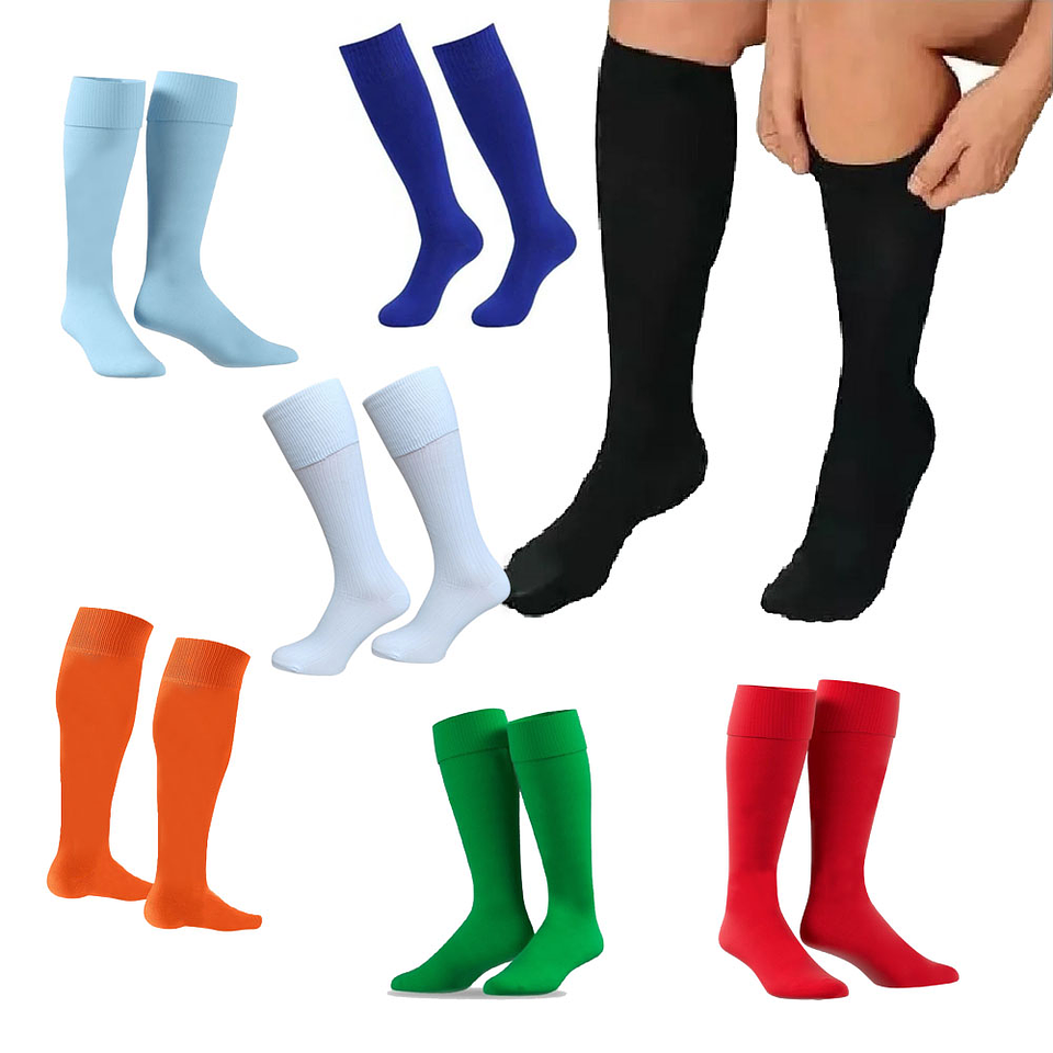 Medias Deportivas Talla 6-8 Niños Unisex Fútbol 1