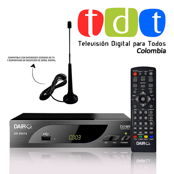 Tdt Krono +antena+hdmi Tv Full Hd Envio Gratis /galaxiatel
