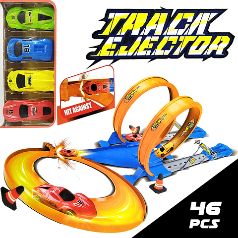 PISTA CARROS JUGUETES NIÑOS LANZADORES JUGUETERIA INFANTIL