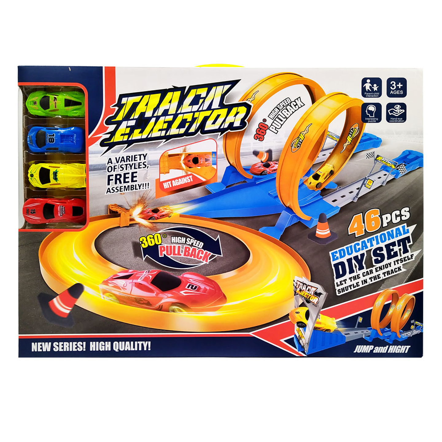 PISTA CARROS JUGUETES NIÑOS LANZADORES JUGUETERIA INFANTIL 3