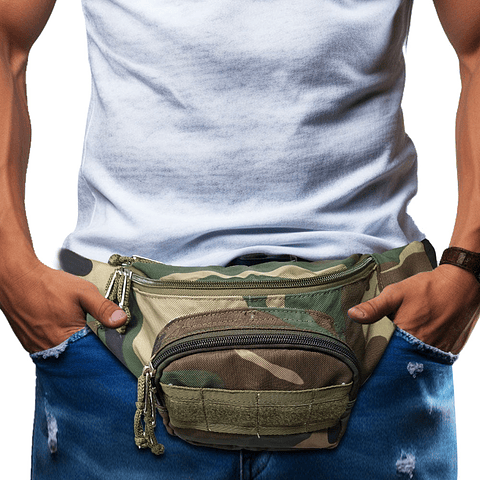 Cangurera Militar Riñonera Táctica Camuflada 